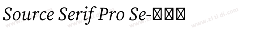 Source Serif Pro Se字体转换